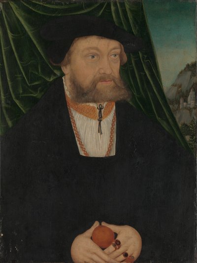 Portret van een man, 1538 door Lucas Cranach the Elder